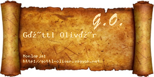 Göttl Olivér névjegykártya